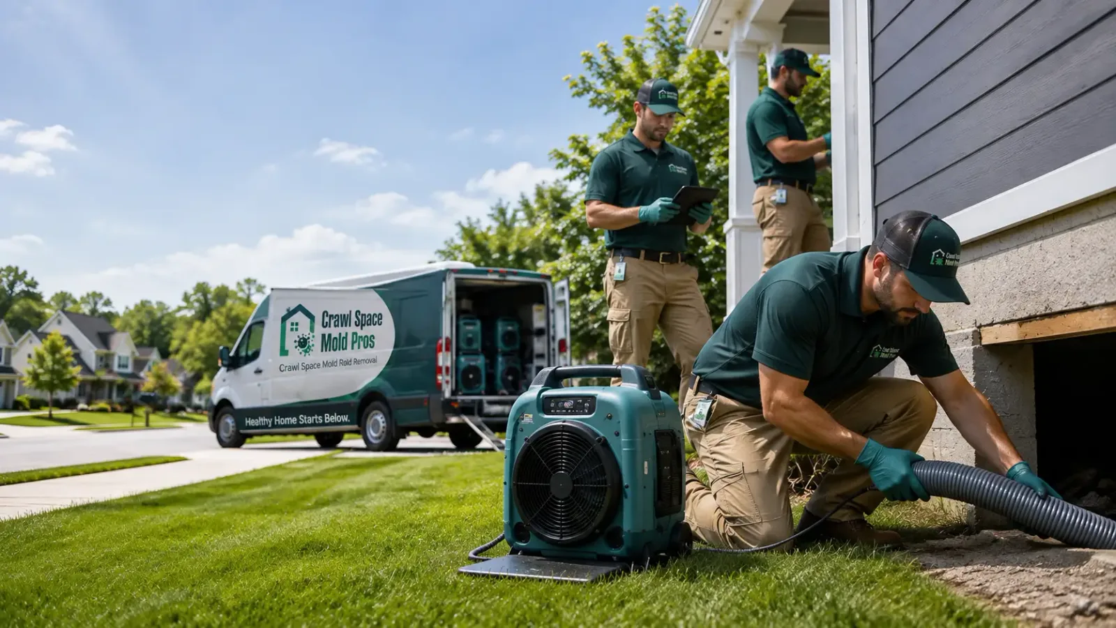 Crawl Space Mold Removal in Dallas, SD